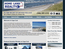Tablet Screenshot of homelandcapecod.com